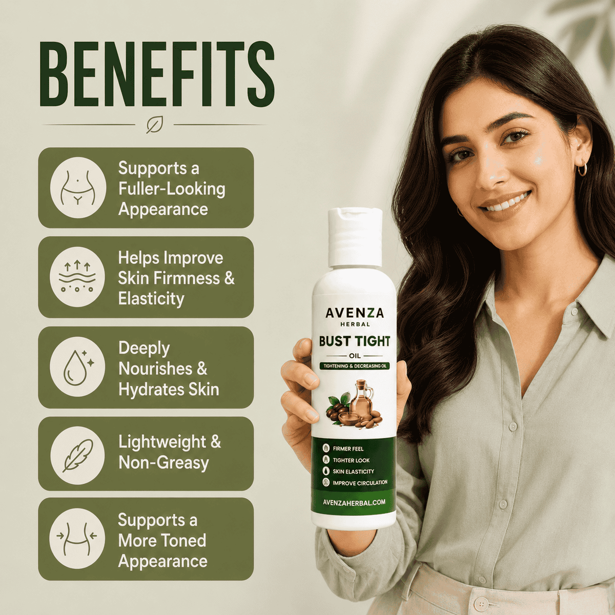 Bust Tight Oil | Herbal Formula for Firming & Tightening