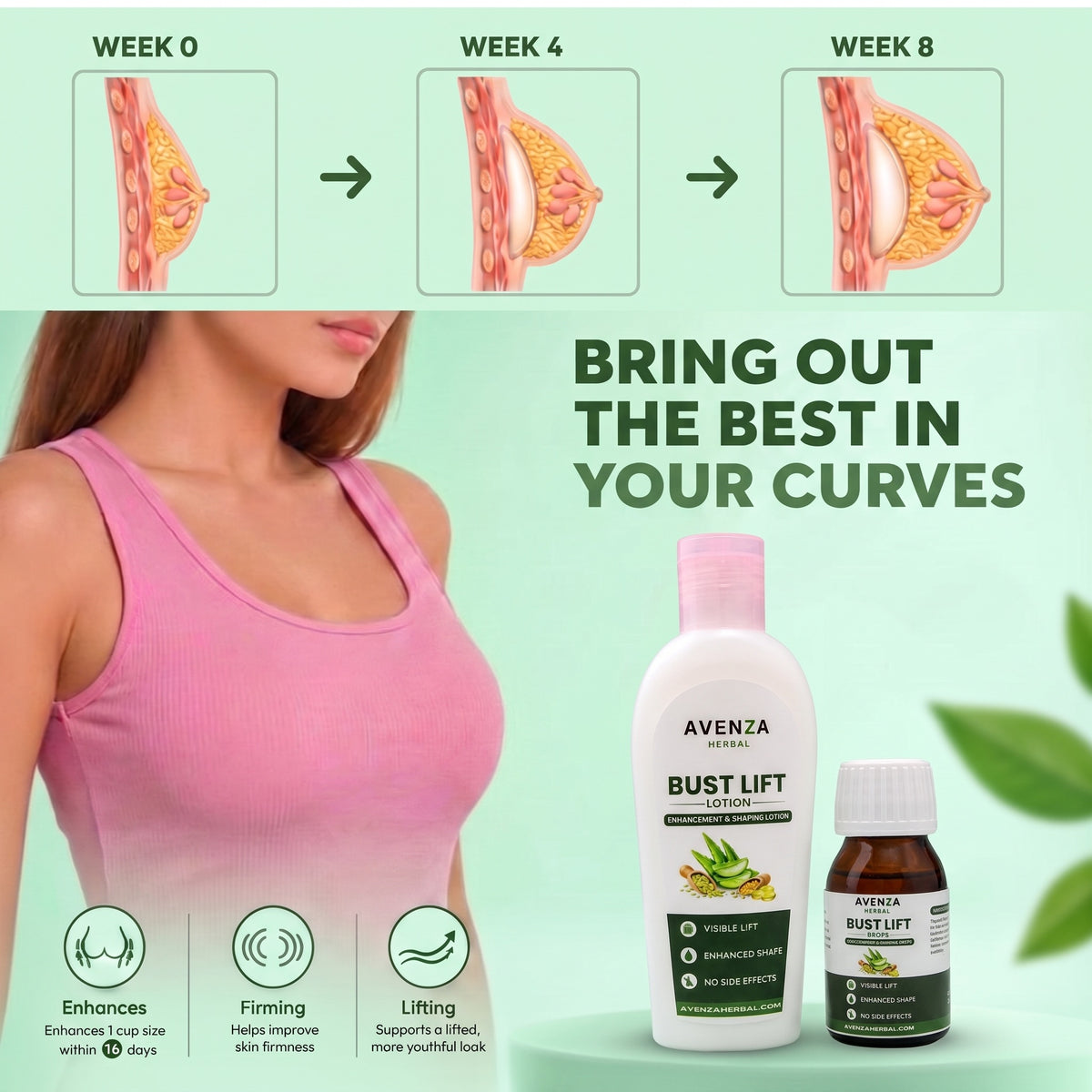Bust Lift Bundle | Herbal Formula for Enhanced Lift & Firmness